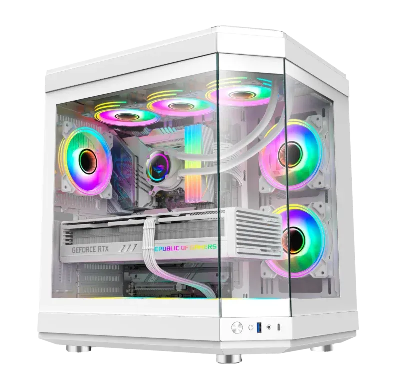 PC Gamer Ryzen 7 5800x, RTX 4060 Ti, 64gb RGB Ddr4, SSD Nvme 1TB, 700w 80 Plus, Full White, Unr18-e