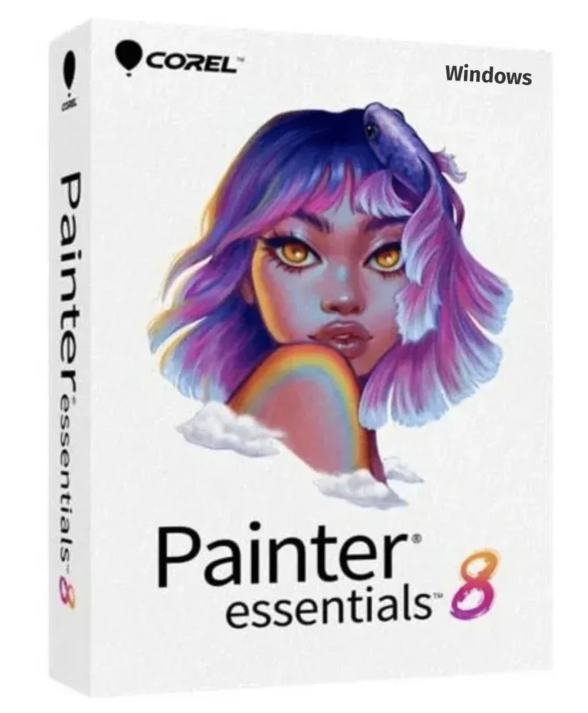 Painter Essentials 8 (Windows), English - Corel - Mídia Física - Versão Completa Vitalícia