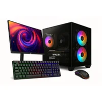 "PC Gamer Completo Skill Apex Series, Amd Ryzne 5 5600gt, Geforce RTX 3050, 16gb Ddr4, SSD 512gb M.2, Monitor LED 24"" 180hz, Preto Sas013"