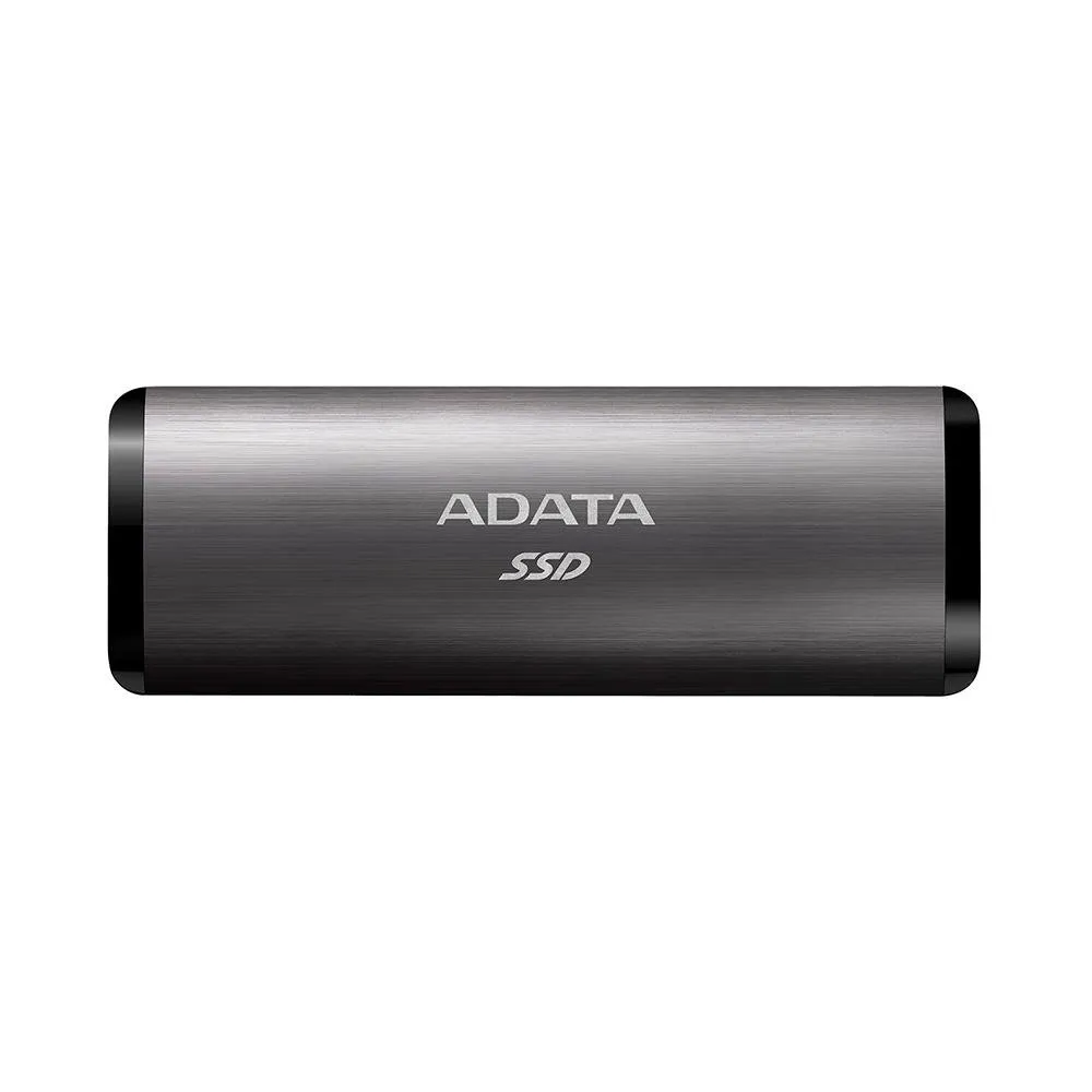 SSD Externo Adata, 1TB, USB 3.2 Gen 2 com Type C, Leitura de Até 1000MB/s, Cinza - ASE760-1TU32G2-CTI