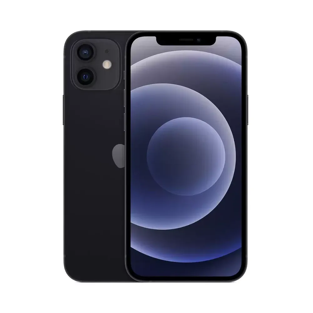 Usado: Iphone 12 64 Gb Preto - Muito Bom
