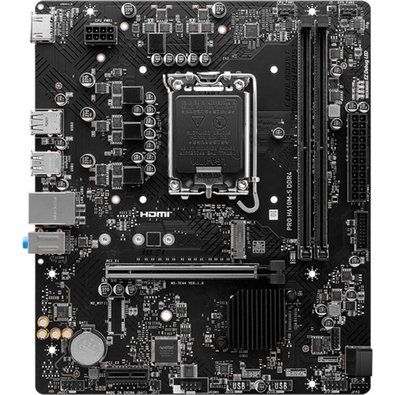 Placa Mãe MSI PRO H610M-S, Intel LGA1700, mATX, DDR4, Preto - PRO H610M-S