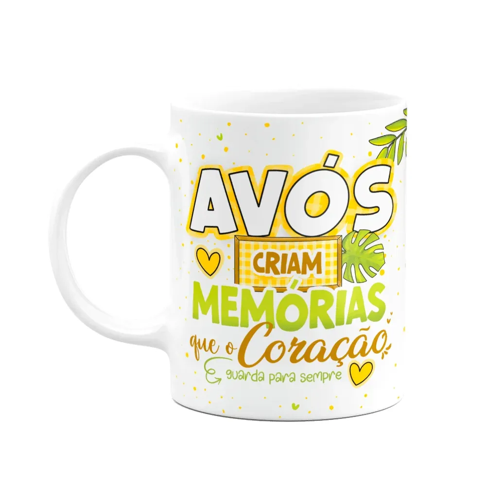 Caneca Dos Avós - Memórias Que Ficam No Coração