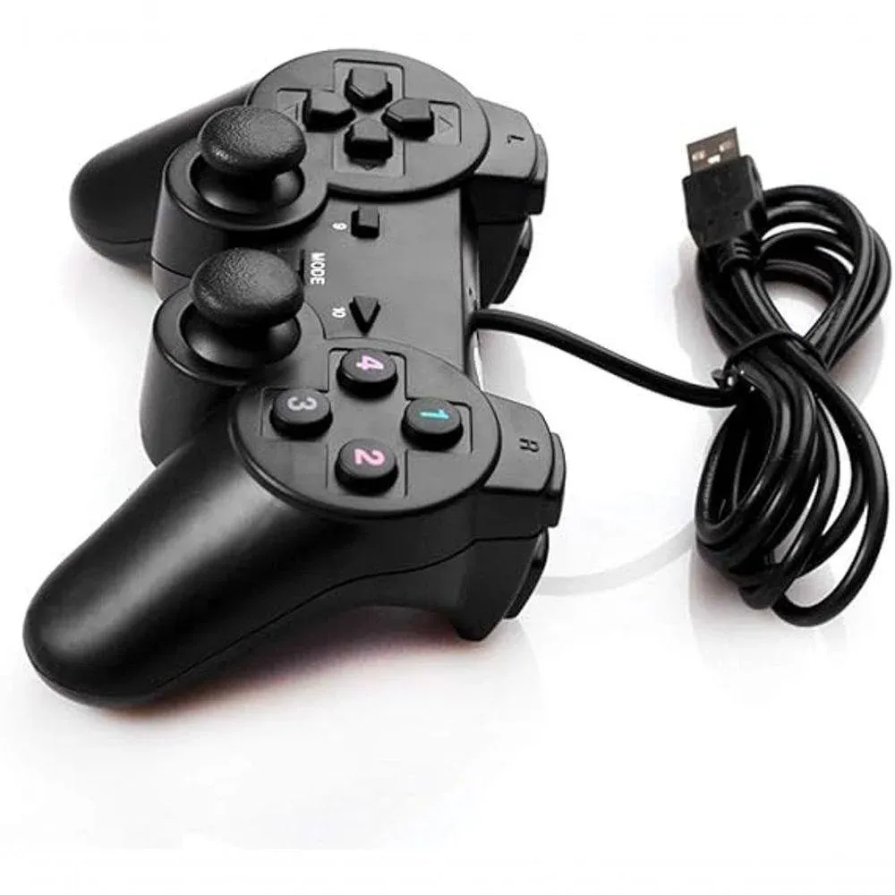 Controle Joystick Dualshock  Para PC Games Usb Entrada Usb