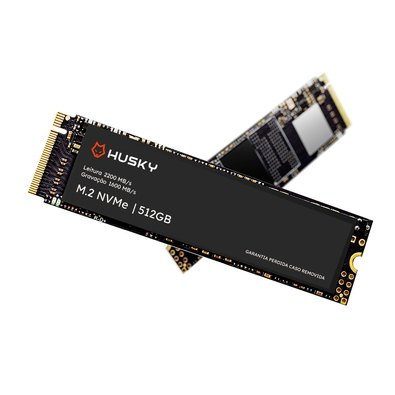 SSD PCIe Husky ThunderBoost, 512GB, M.2 NVMe, Leitura 2200MB/s, Gravação 1600MB/s, Preto - HSSD002512