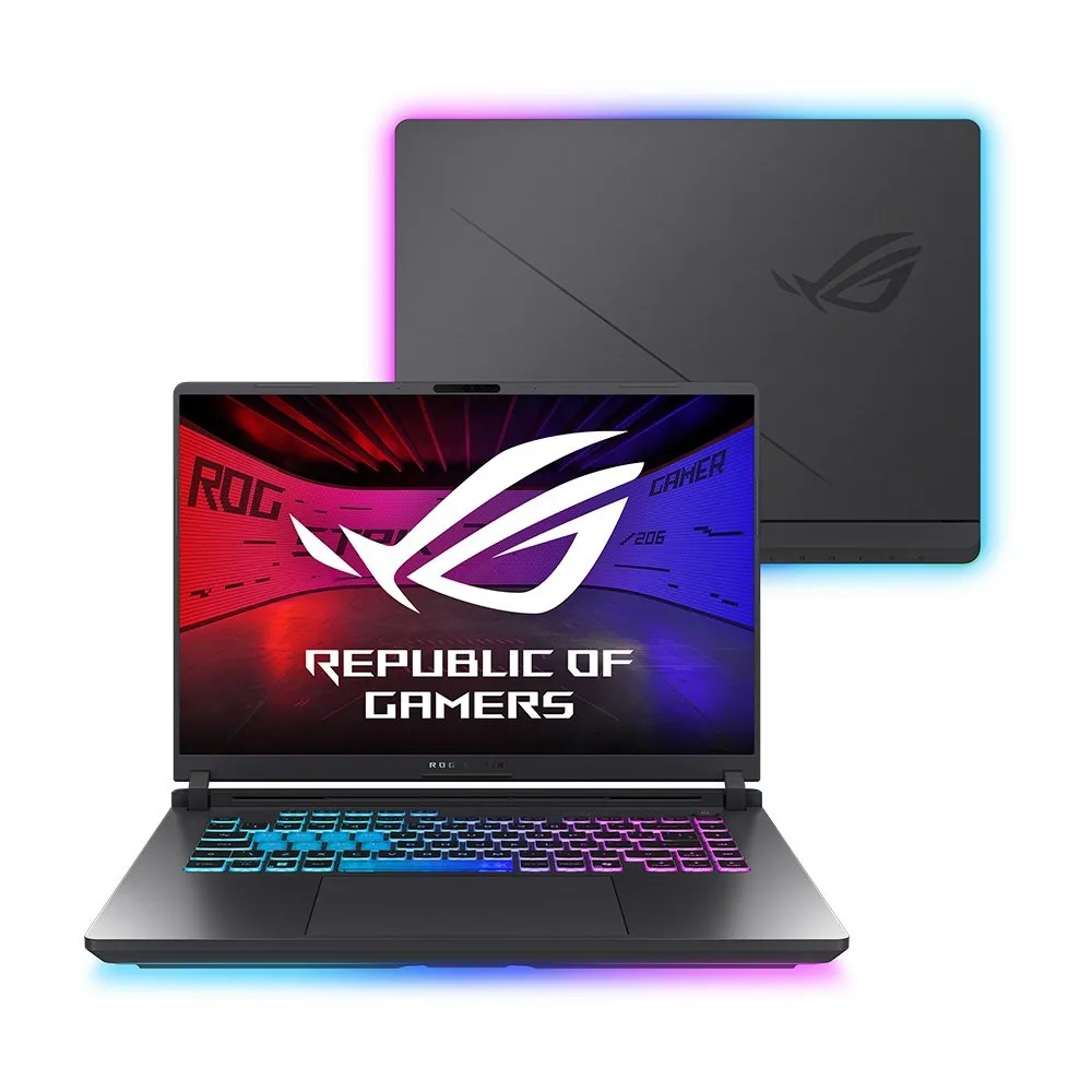 "Notebook Gamer ASUS ROG Strix G16, Intel Core i9 14900HX, RTX5060, 16GB, 512 SSD, W11 Home, 16"" FHD 240Hz, Cinza Eclipse - G615JMR-S5001W"