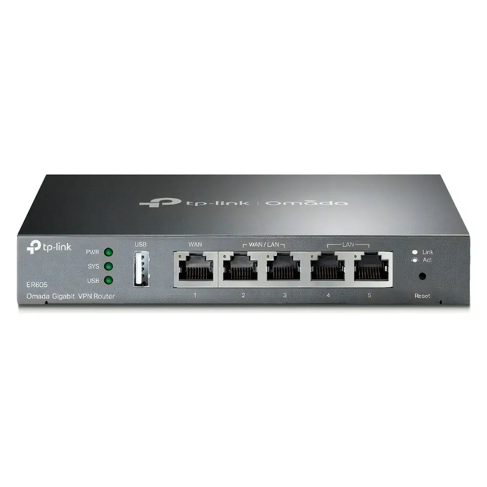 Roteador TP-Link VPN SafeStream Multi-Wan, 5x Portas Gigabit - ER605