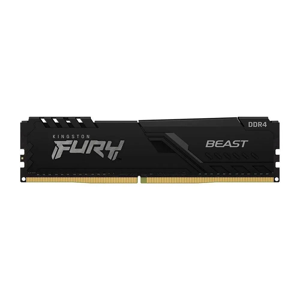 Memória RAM Kingston Fury Beast, 32GB, 3200MHz, DDR4, CL16, Preto - KF432C16BB/32