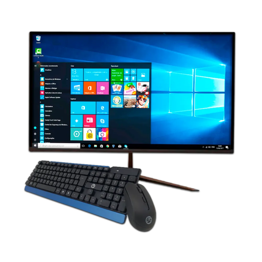 Computador All In One I7 16gb Ram 240GB SSD Tela 21.5 Wifi - Preto