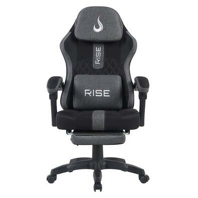 Cadeira Gamer Rise Mode Z11, Ângulo Ajustável, Tecido, Preto e Cinza - RM-CG-Z11-BG