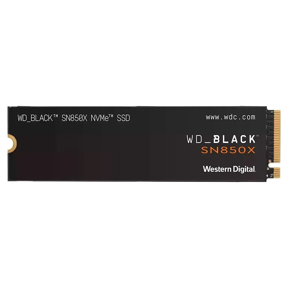 SSD SanDisk SN850X Gaming Storage, 1TB, M.2 2280 PCIe GEN4X4, NVMe, Leitura: 7300 MB/s e Gravação: 6300 MB/s, Preto - WDS100T2X0E