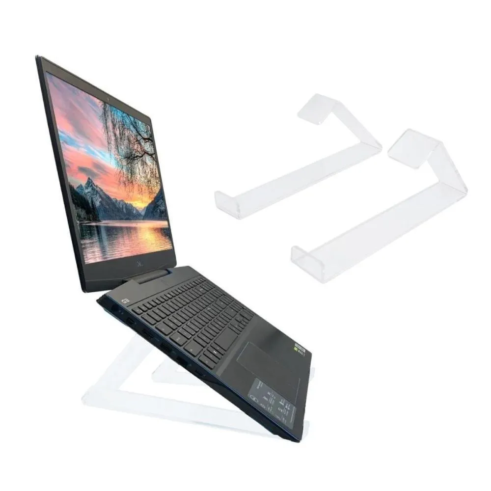 Suporte Para Notebook Ergonômico, Tablet, Laptop, Base Apoio, Mesa Universal, Transparente
