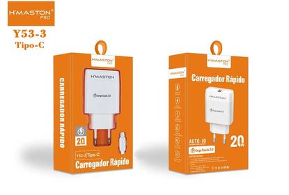 CARREGADOR TURBO HMASTON TIPO-C Y53-3 20W