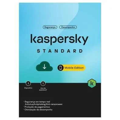 Kaspersky Antivírus Mobile  1 Dispositivo 1 Ano, Digital para Download - KL1048KDAFS