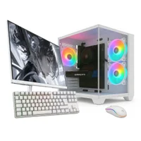 "PC Gamer Completo Skill Apex Series, Amd Ryzen 5 5500, Geforce RTX 3050, 16gb Ddr4, SSD 512gb M.2, Monitor LED 24"" 180hz, Branco Sas023"