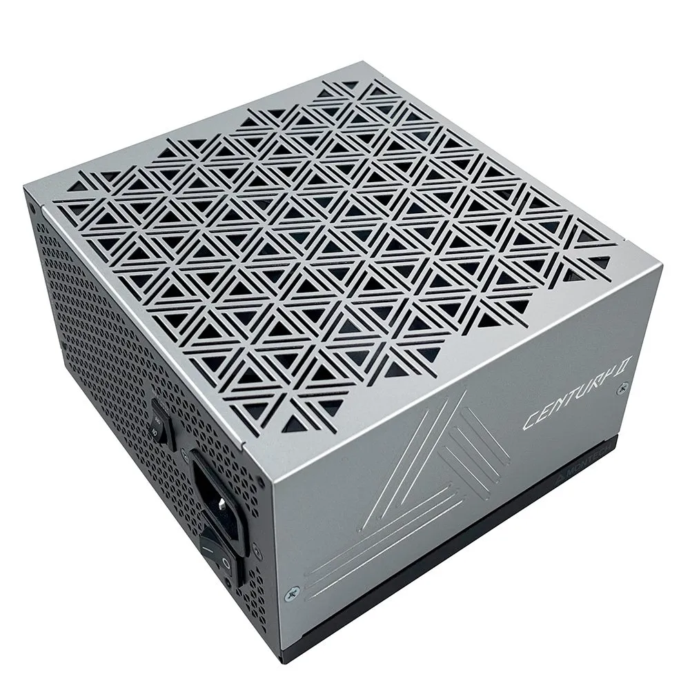 Fonte Montech CENTURY II, 1200W, 80 Plus Gold, Full Modular, ATX 3.1, PFC Ativo, Cinza - CENTURY II 1200W