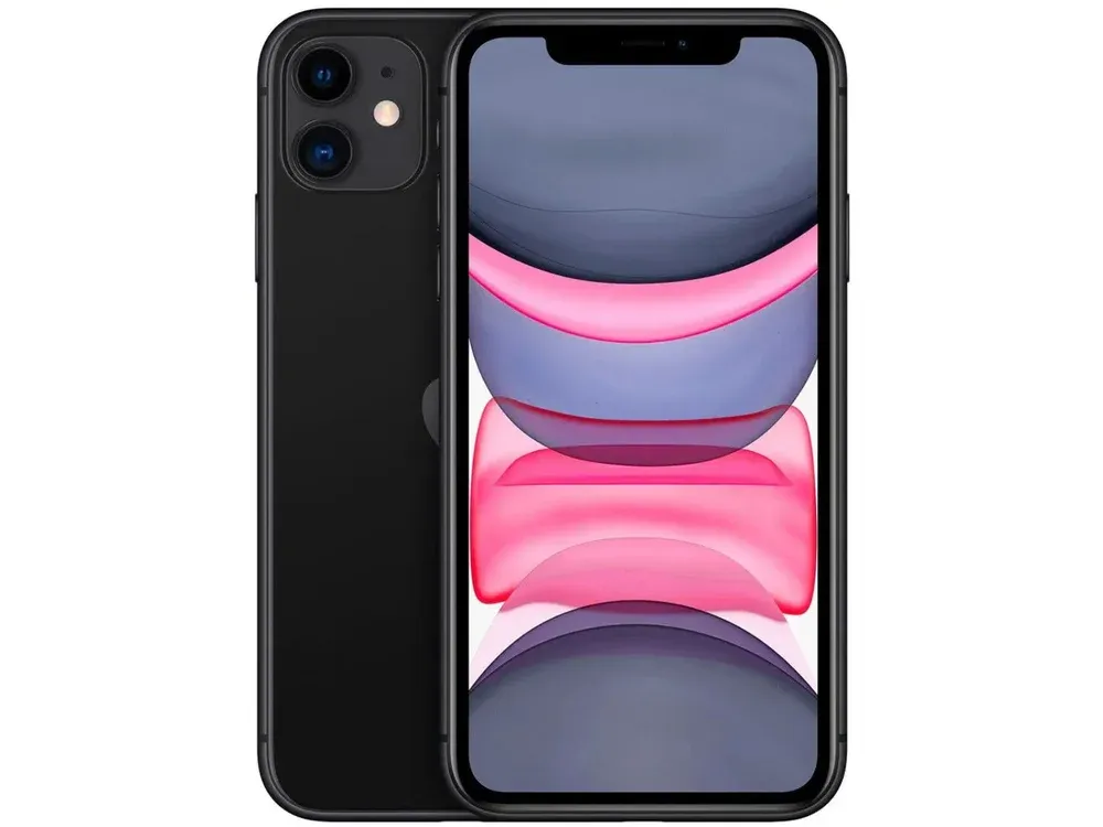 Usado: Iphone 11 64 Gb Preto - Muito Bom