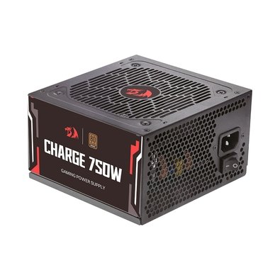 Fonte Gamer Redragon Charge, 750W, ATX, 80 Plus Bronze, Preto - FRC-750