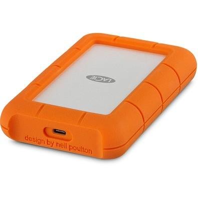 HD Externo LaCie 2TB Rugged, USB-C, Laranja - STFR2000800